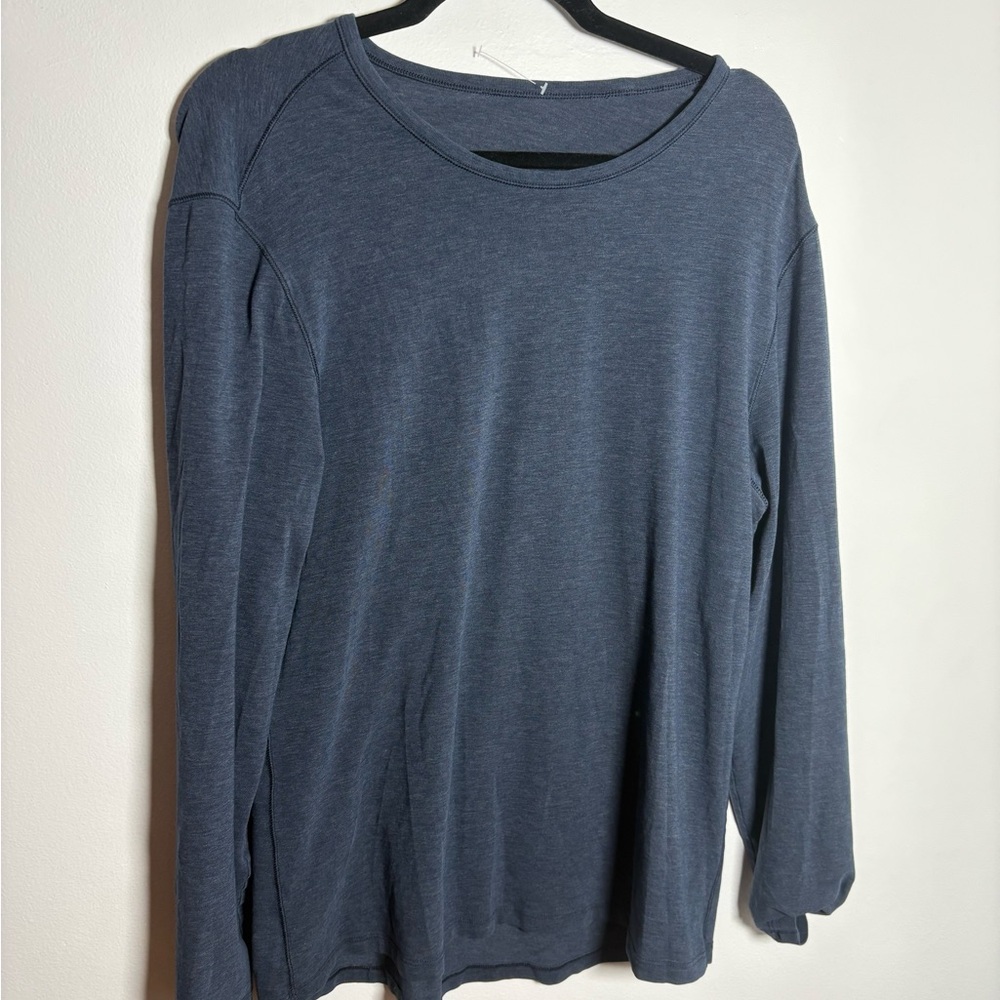 Casual Blue Long Sleeve Shirt Lululemon